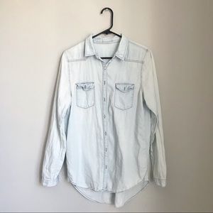 Faded white Jean flannel